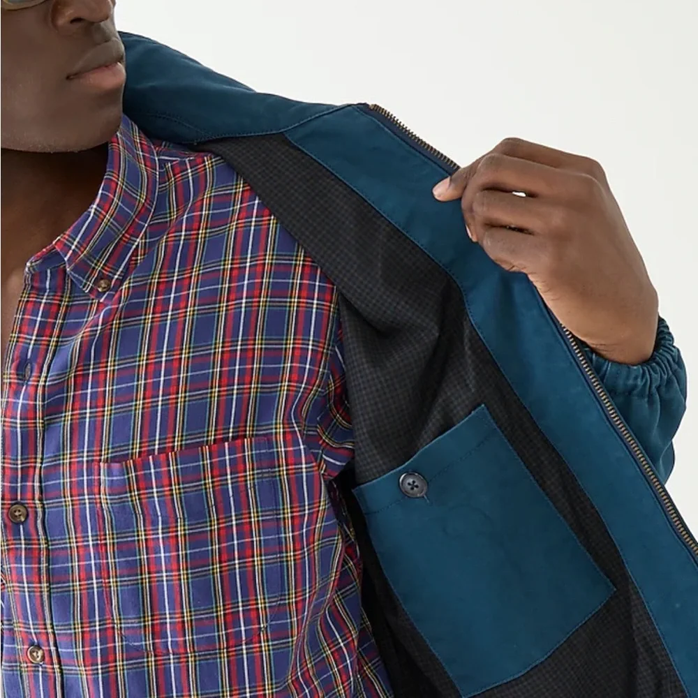 J. Crew Men's Harrington Jacket in Cotton Twill, Medium